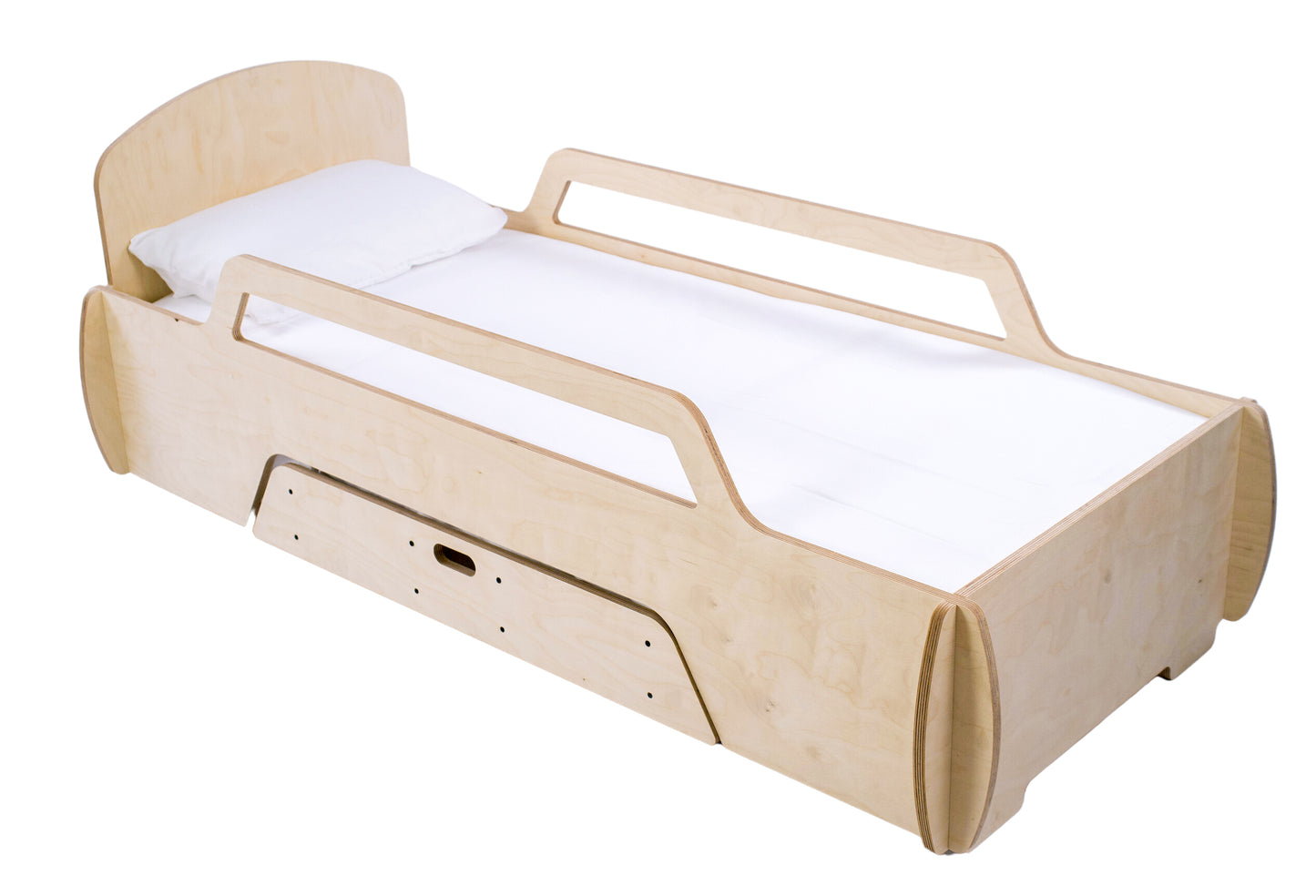 Lit Montessori en Bois avec Rangement – Confort et Autonomie