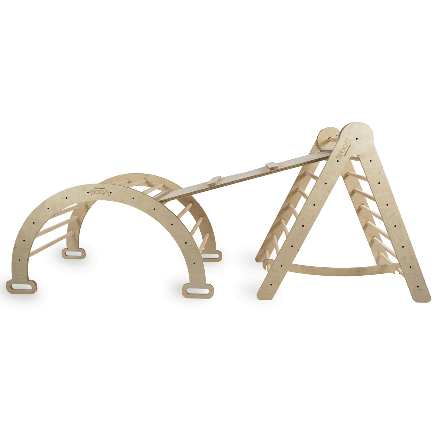 Triangle de Pikler avec Rampe – Escalade et Motricité en Douceur