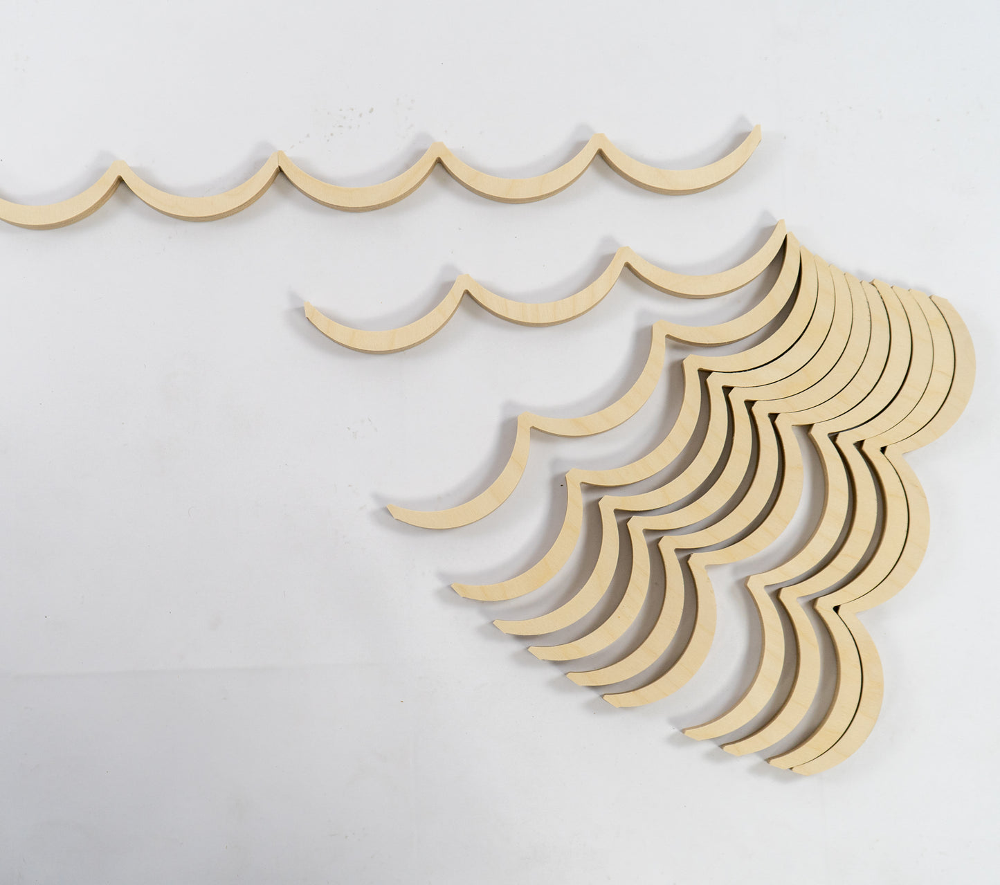 Frise Murale en Bois – Vagues Décoratives Naturelles