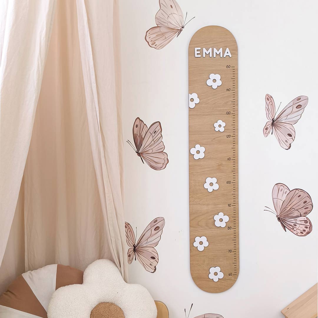 Toisemètre pour enfants en bois fleuri