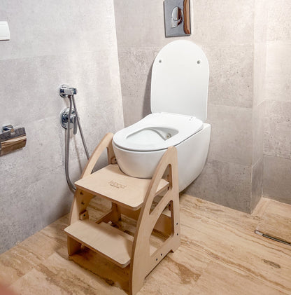 Escabeau d’Apprentissage Polyvalent – Table de Chevet, Lavabo et Toilette