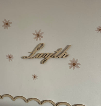 Un tableau Nominatif En Bois Pour Une Chambre D'enfant