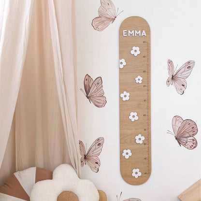 Toisemètre pour enfants en bois fleuri
